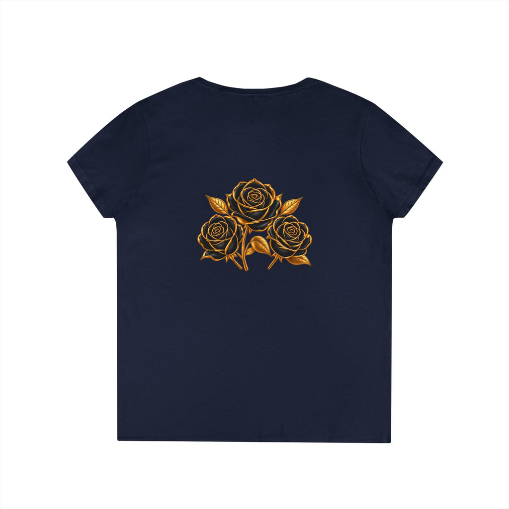 The Three Roses: Ladies' V-Neck T-Shirt