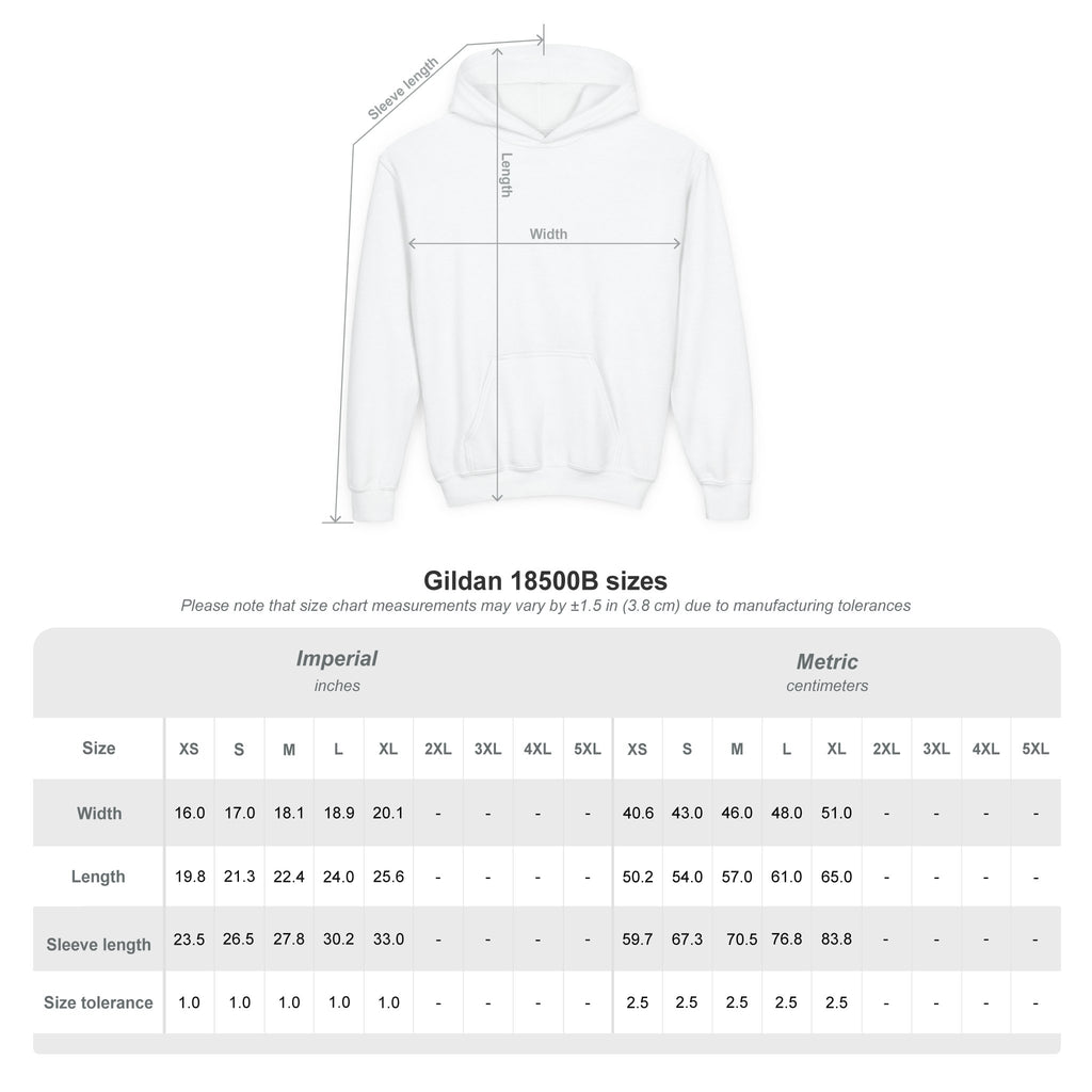 The Three Roses: Unisex Youth Gold Logo Hoodie