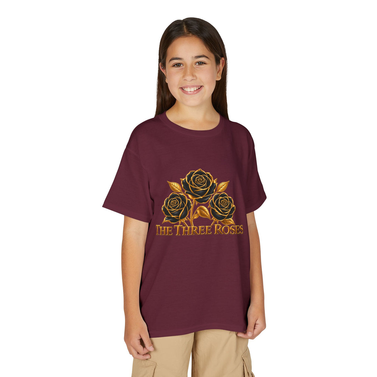 The Three Roses: Youth Gold Graphic Tee