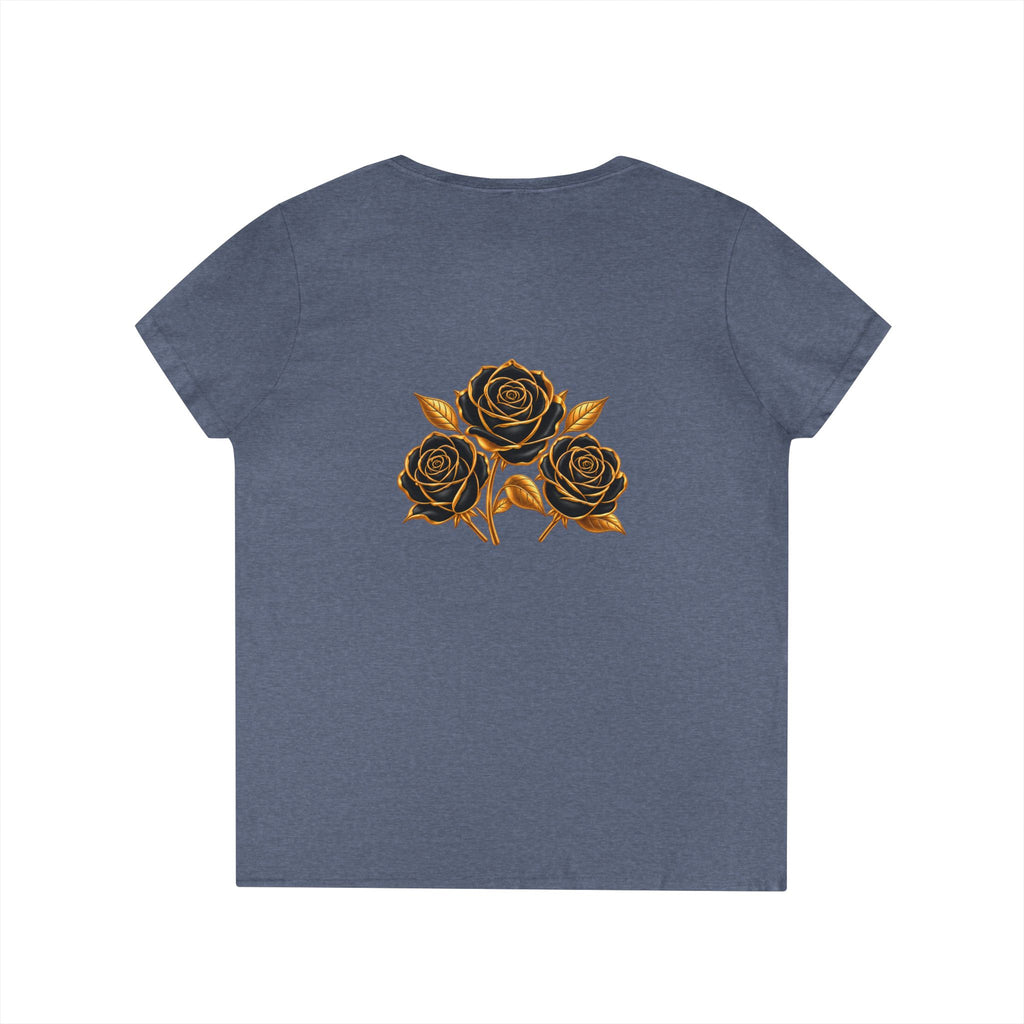 The Three Roses: Ladies' V-Neck T-Shirt