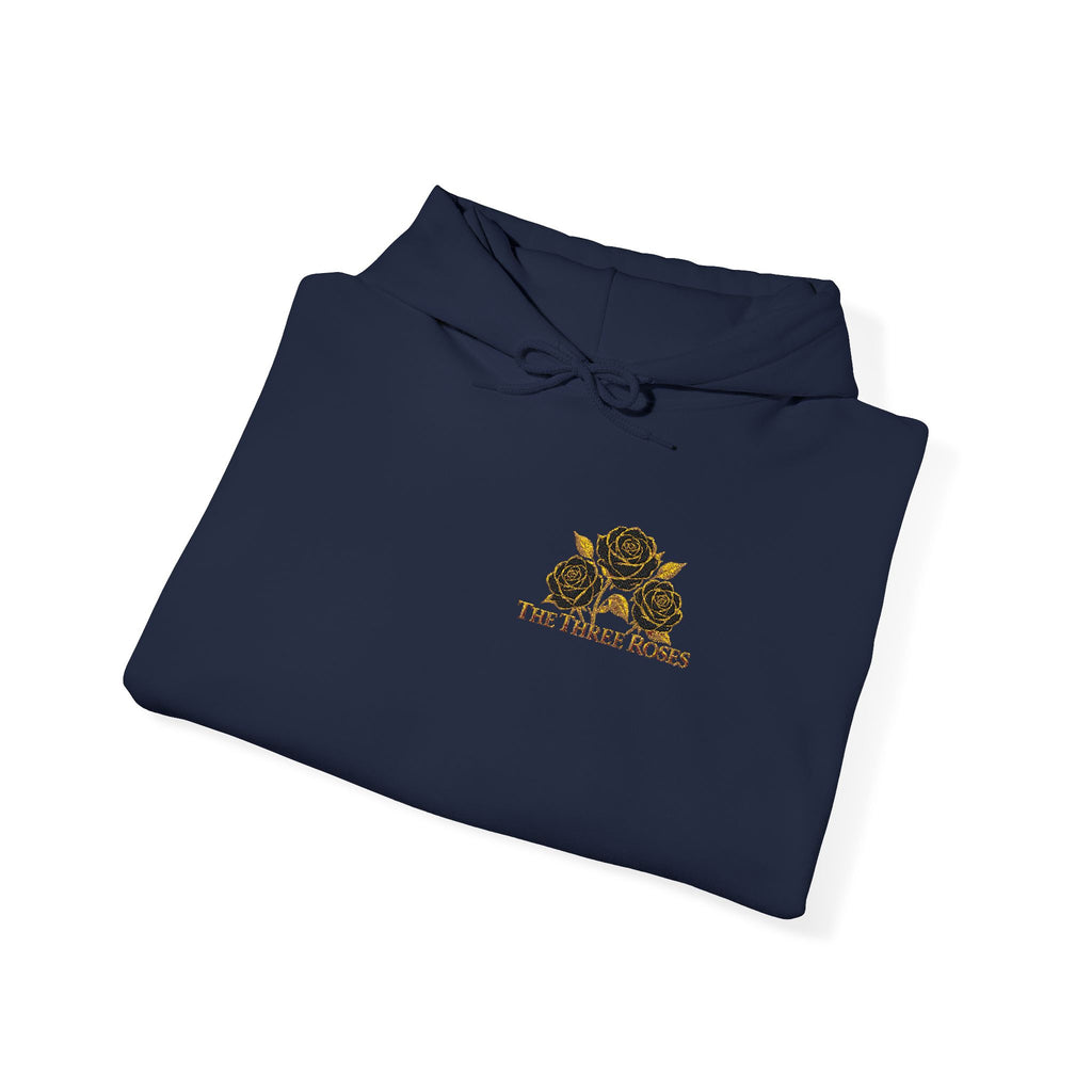 The Three Roses: Embroidered Unisex Hoodie