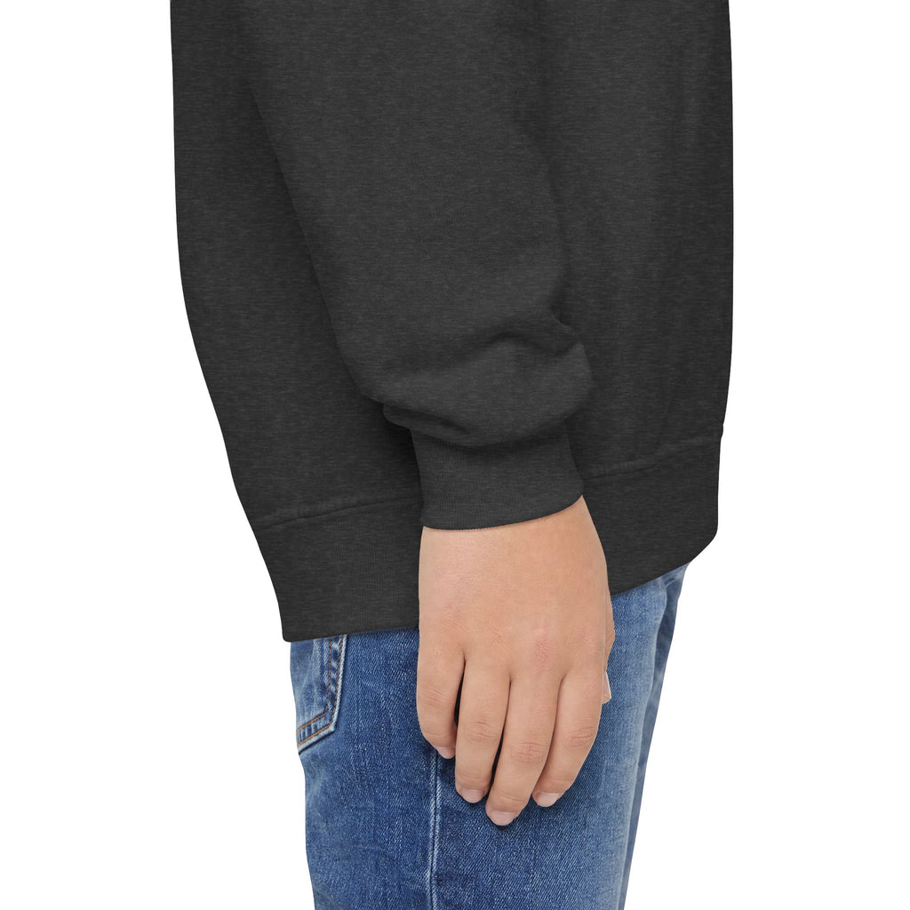 The Three Roses: Youth Crewneck Sweatshirt — Gold & Black Rose Graphic Logo