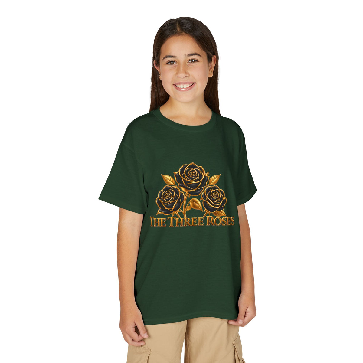 The Three Roses: Youth Gold Graphic Tee