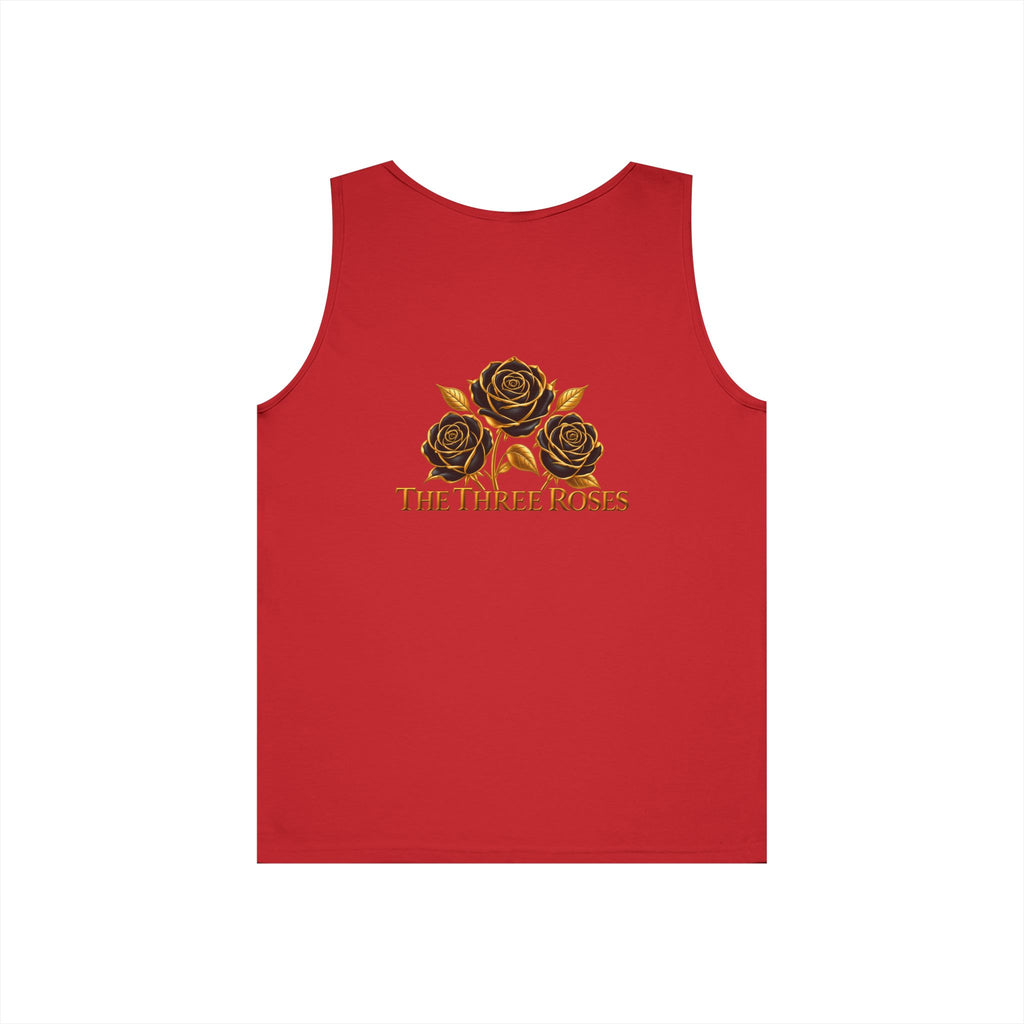 The Three Roses Tank Top — Vintage Rose Graphic Floral Tank
