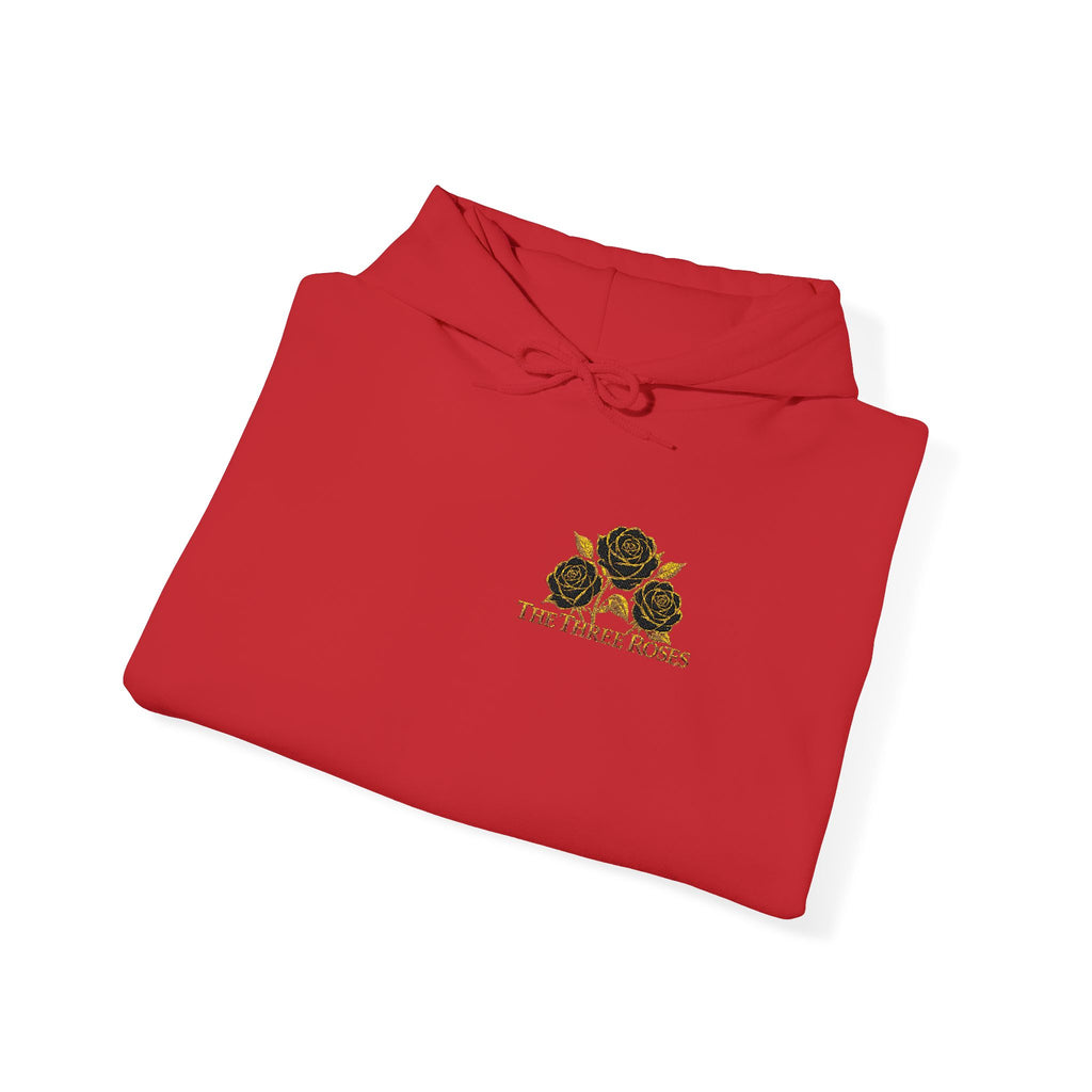 The Three Roses: Embroidered Unisex Hoodie