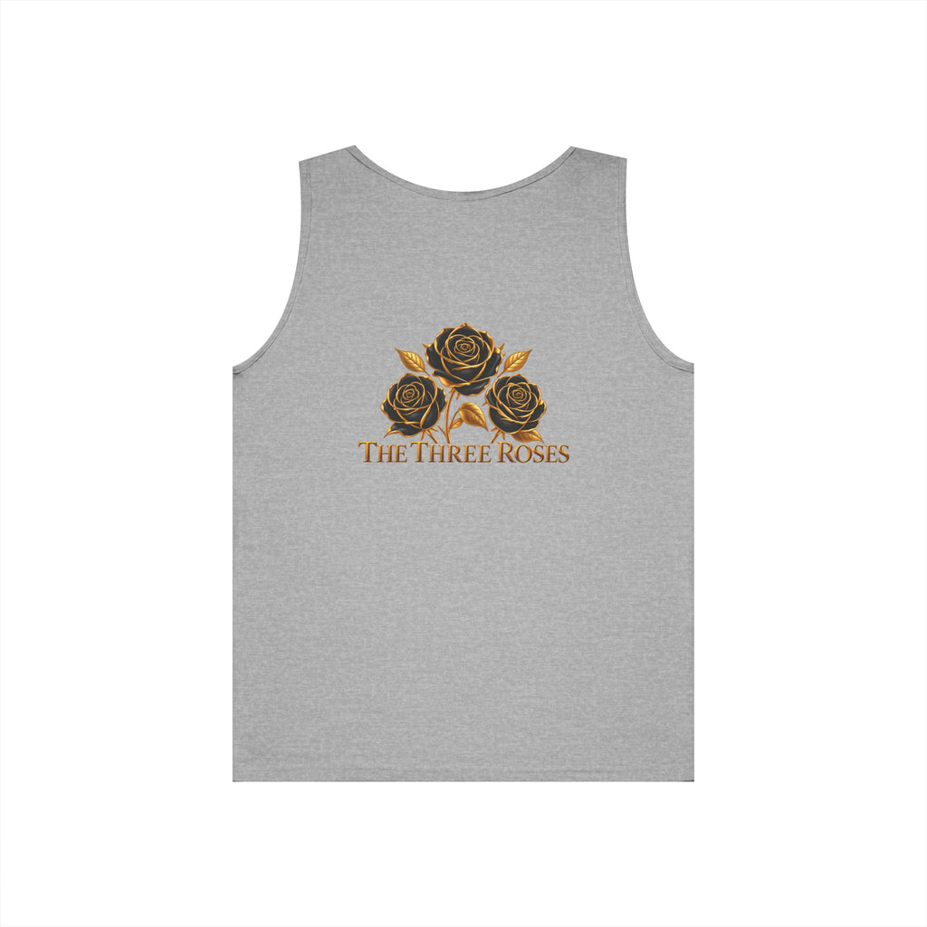 The Three Roses Tank Top — Vintage Rose Graphic Floral Tank