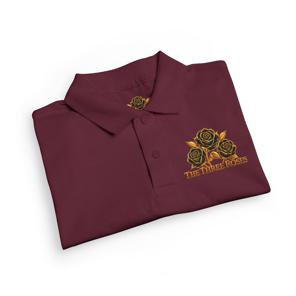 The Three Roses: Youth Polo T-Shirt Embroidered