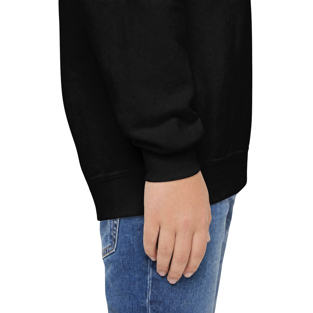 The Three Roses: Youth Crewneck Sweatshirt — Gold & Black Rose Graphic Logo