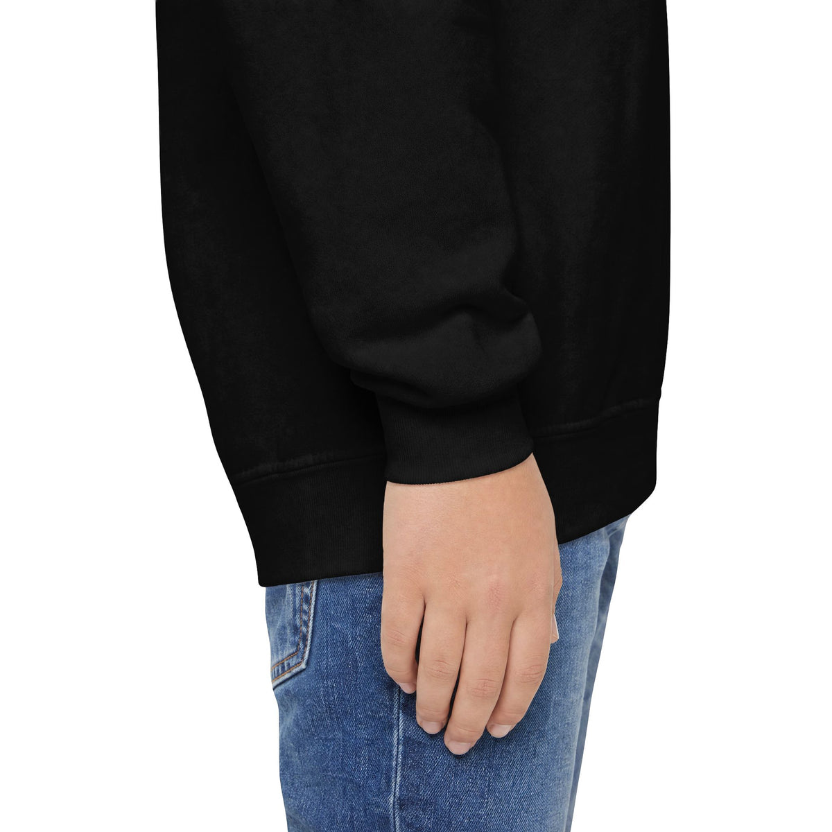 The Three Roses: Youth Crewneck Sweatshirt — Gold & Black Rose Graphic Logo