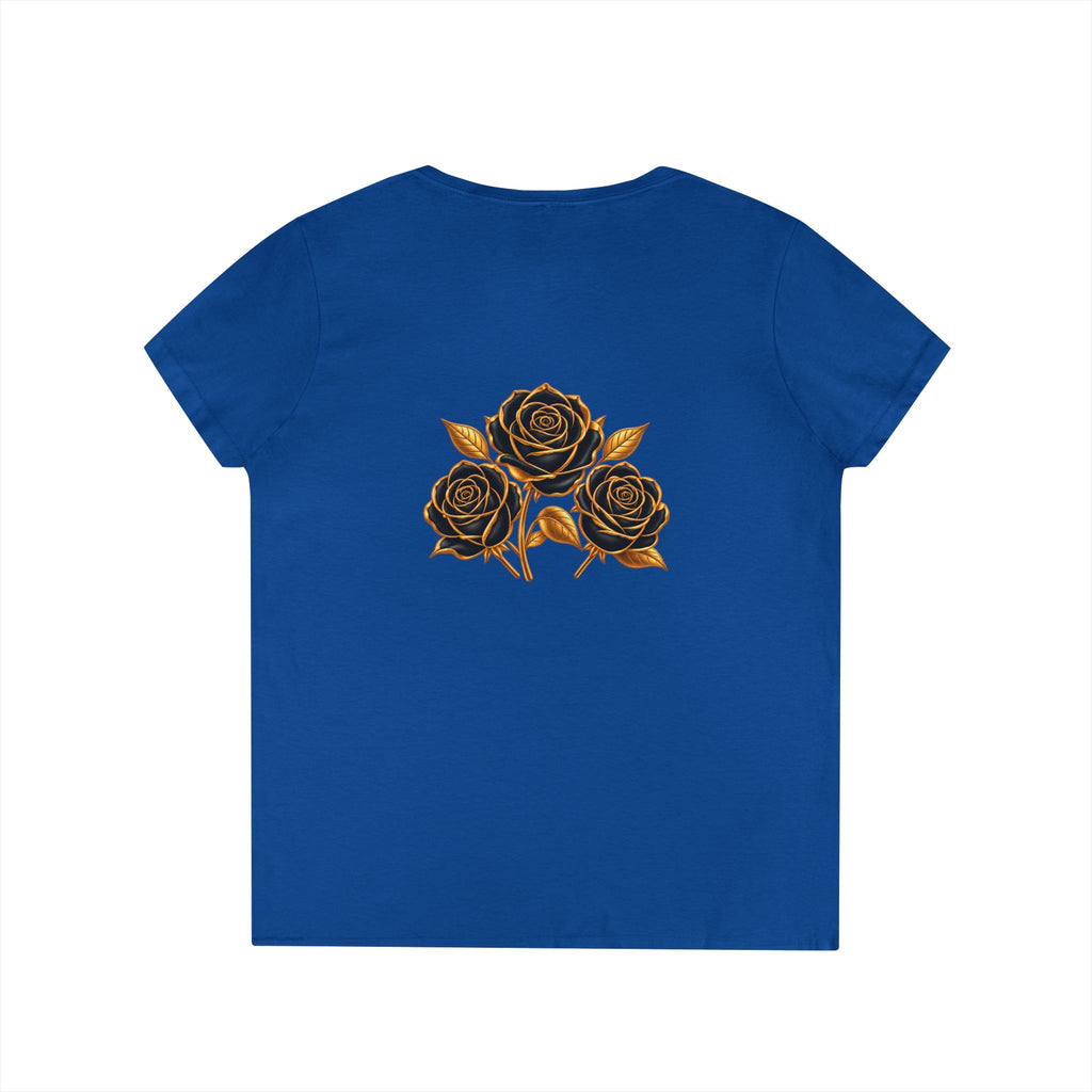 The Three Roses: Ladies' V-Neck T-Shirt