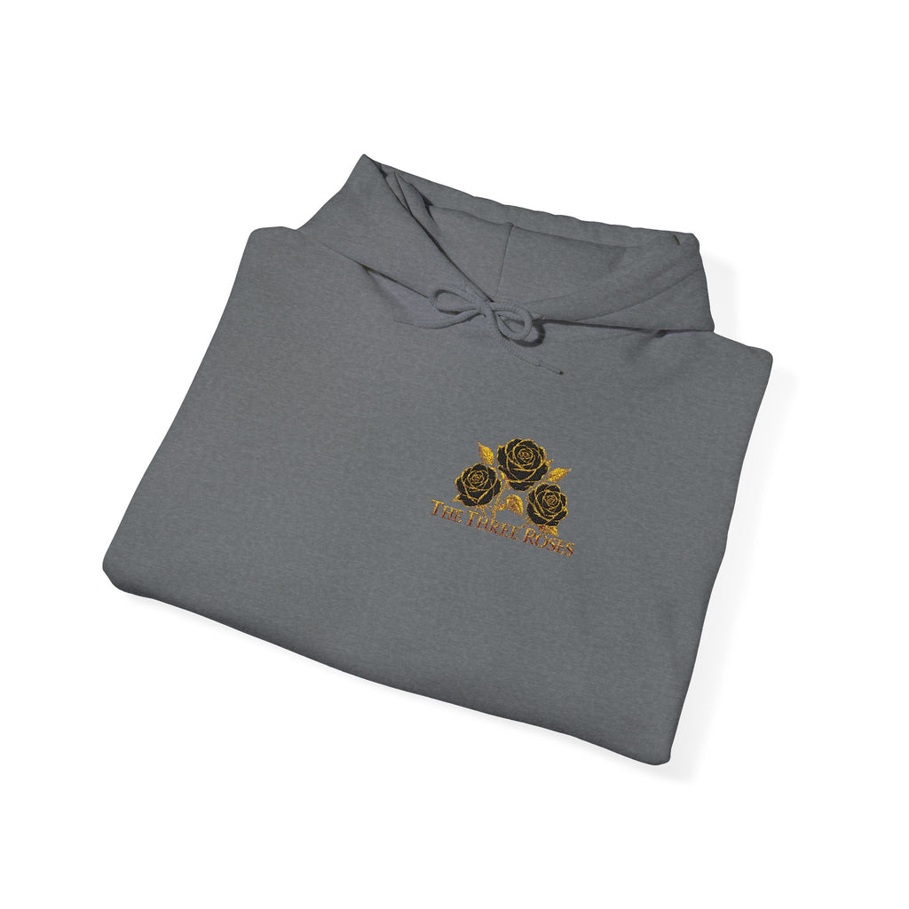 The Three Roses: Embroidered Unisex Hoodie