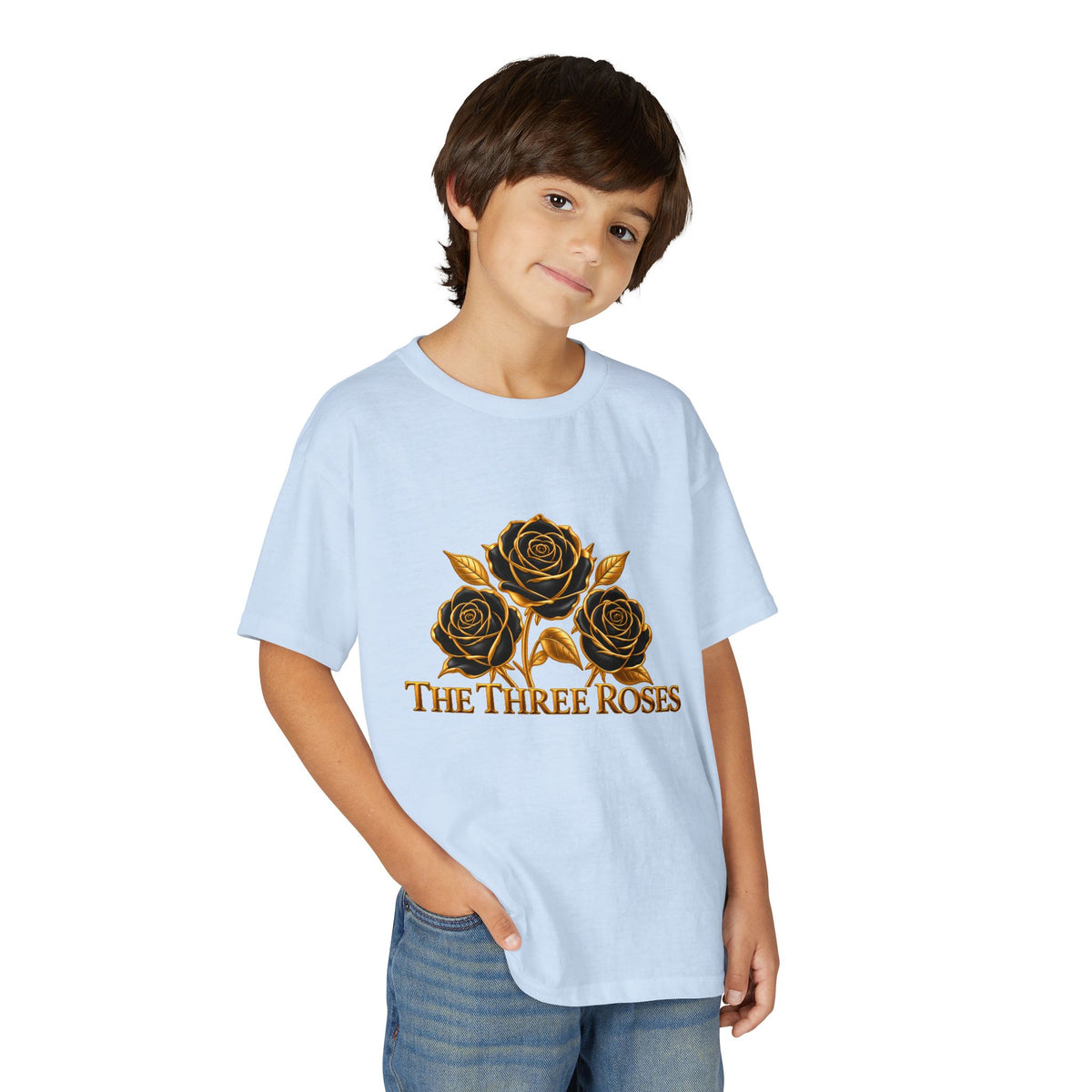 The Three Roses: Youth Gold Graphic Tee