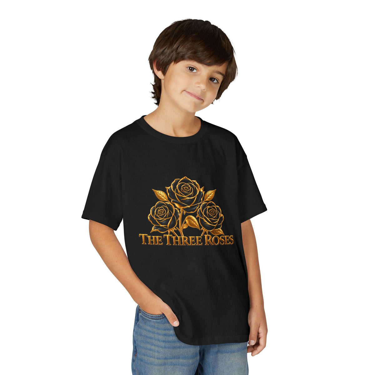 The Three Roses: Youth Gold Graphic Tee