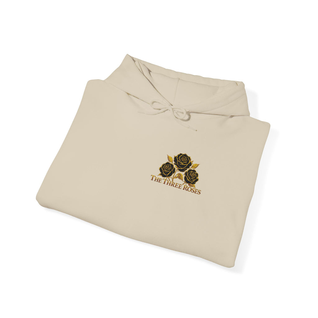 The Three Roses: Embroidered Unisex Hoodie