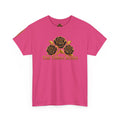 The Three Roses Tee — Mens Gold Floral Graphic T-Shirt