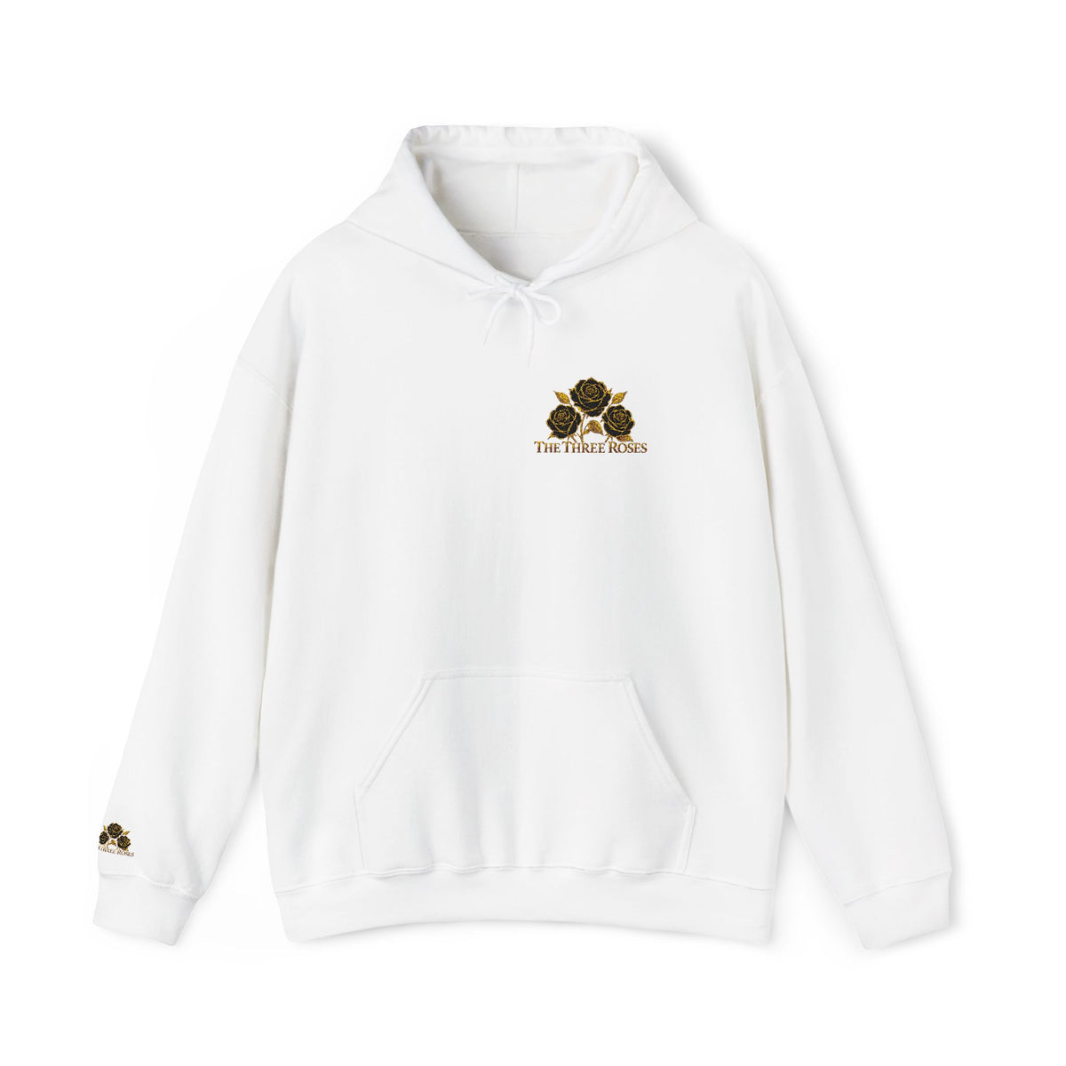 The Three Roses: Embroidered Unisex Hoodie