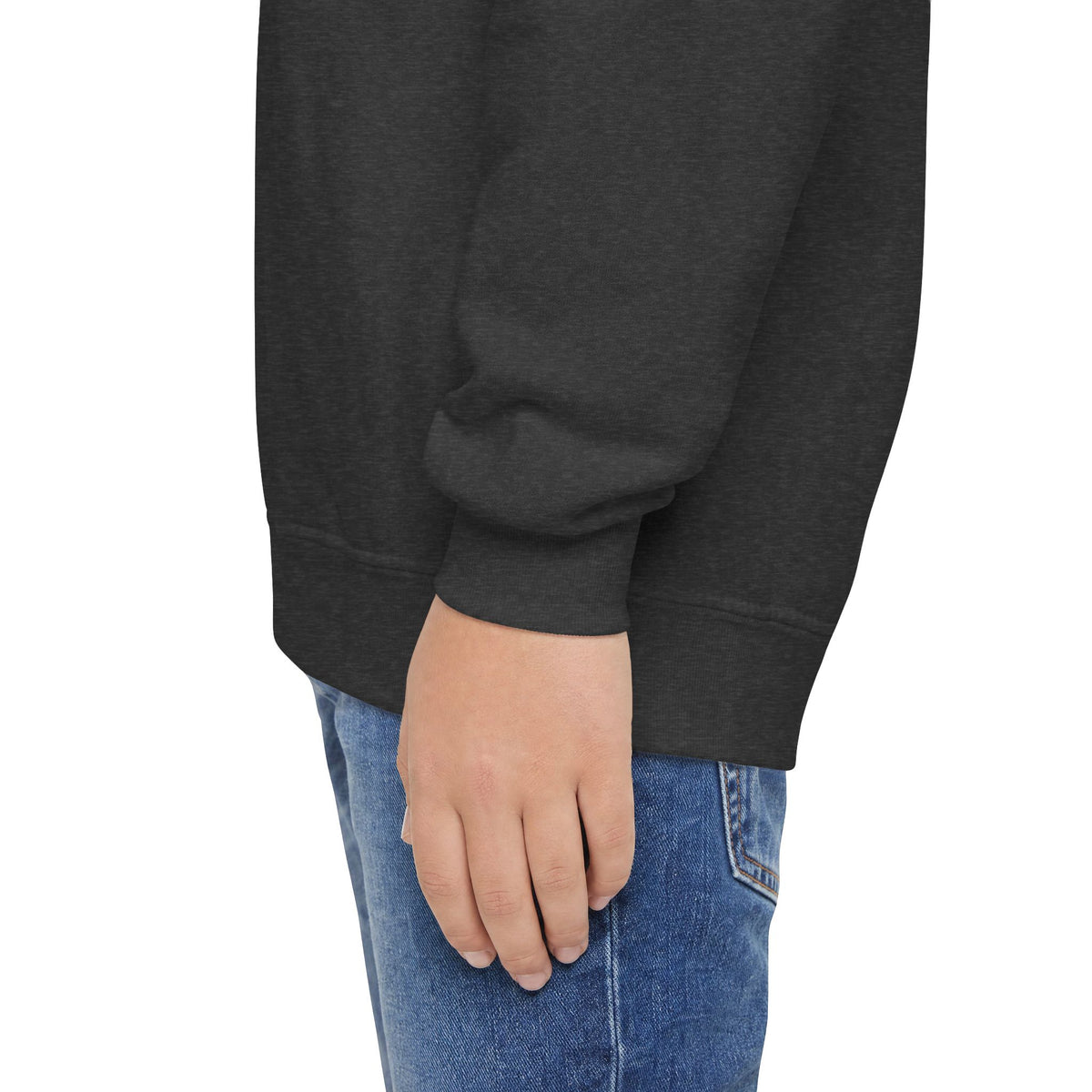 The Three Roses: Youth Crewneck Sweatshirt — Gold & Black Rose Graphic Logo
