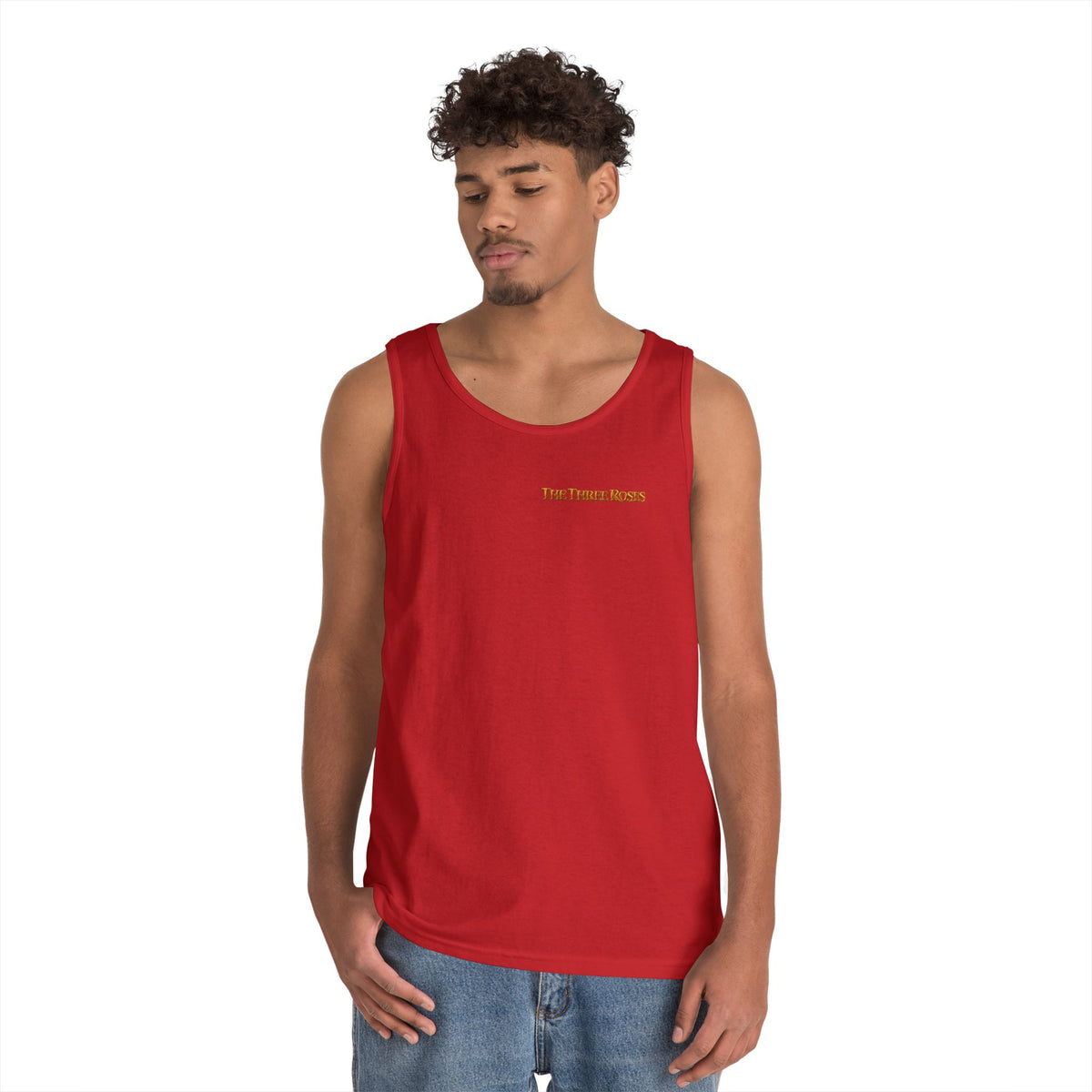 The Three Roses Tank Top — Vintage Rose Graphic Floral Tank