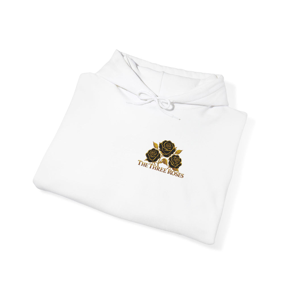 The Three Roses: Embroidered Unisex Hoodie