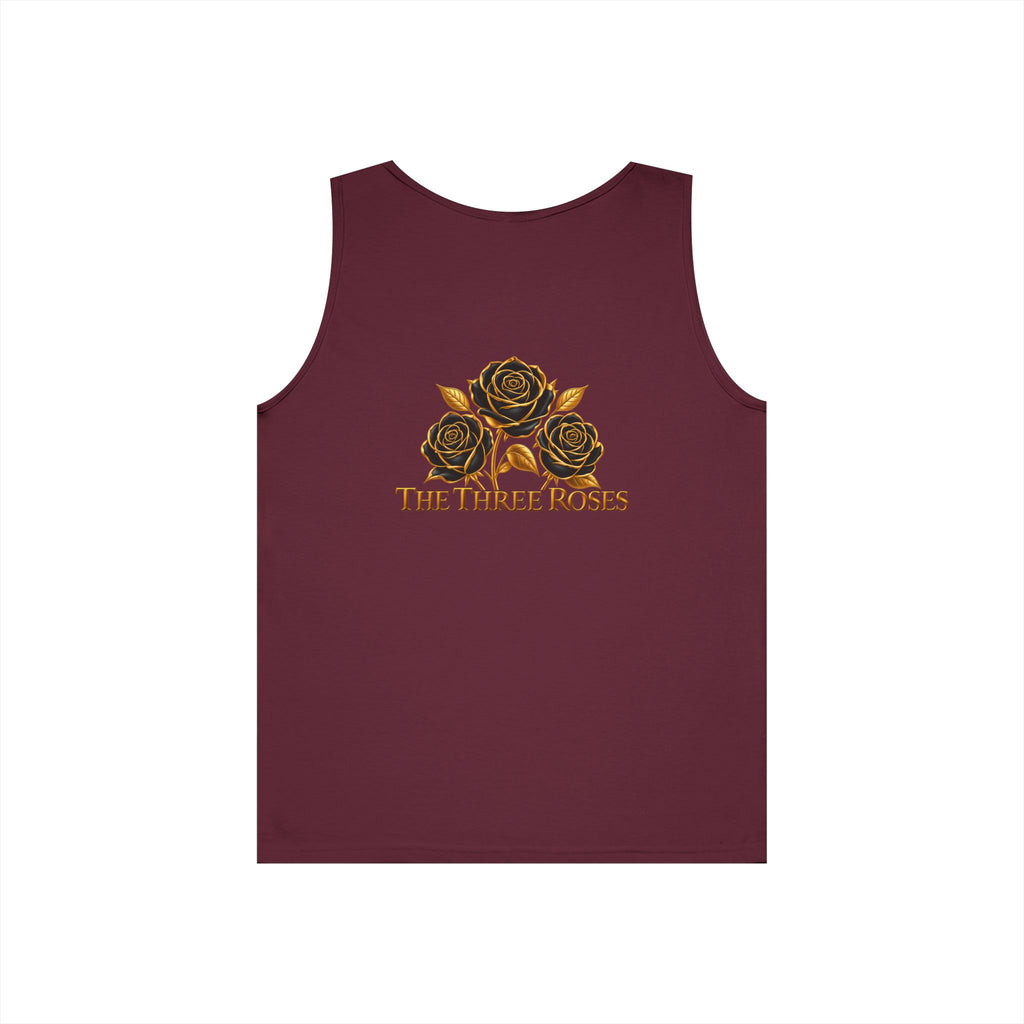 The Three Roses Tank Top — Vintage Rose Graphic Floral Tank