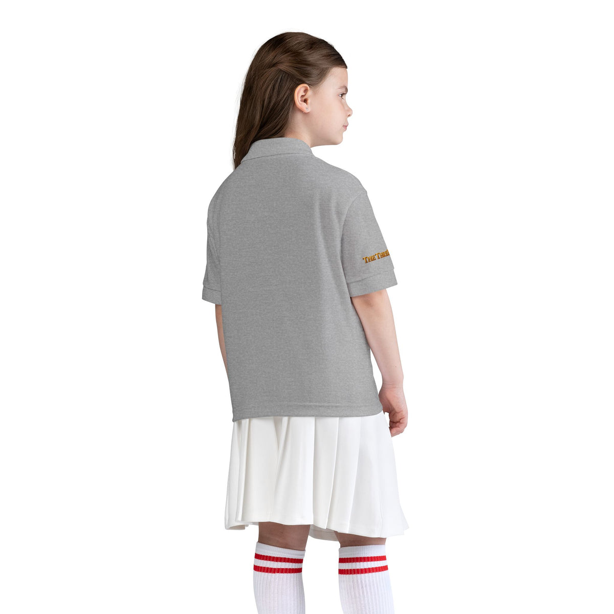 The Three Roses: Youth Polo T-Shirt Embroidered