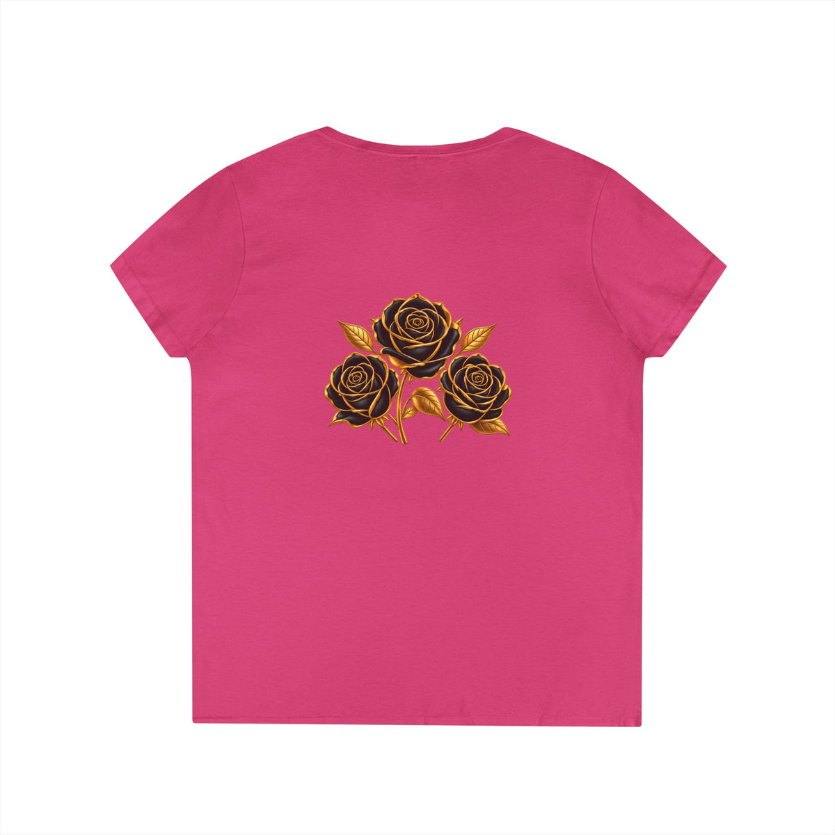 The Three Roses: Ladies' V-Neck T-Shirt