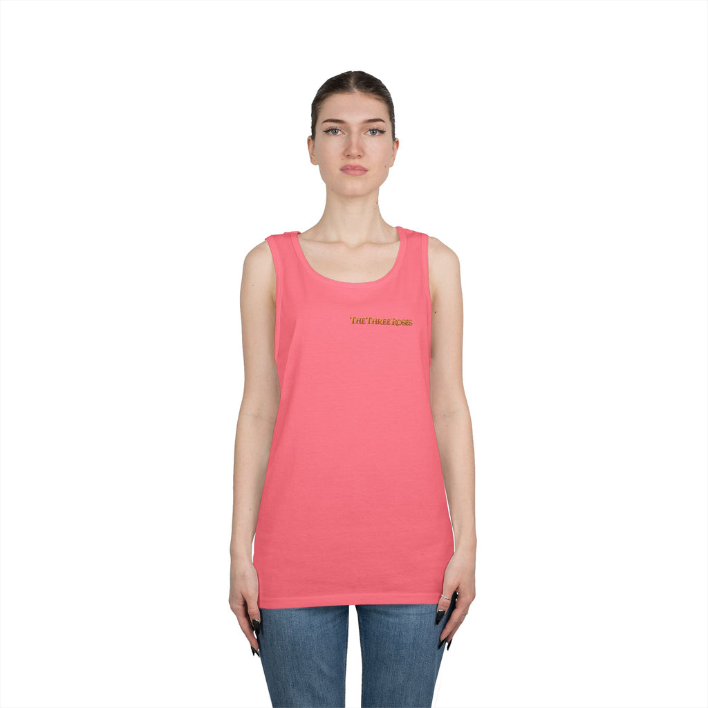 The Three Roses Tank Top — Vintage Rose Graphic Floral Tank