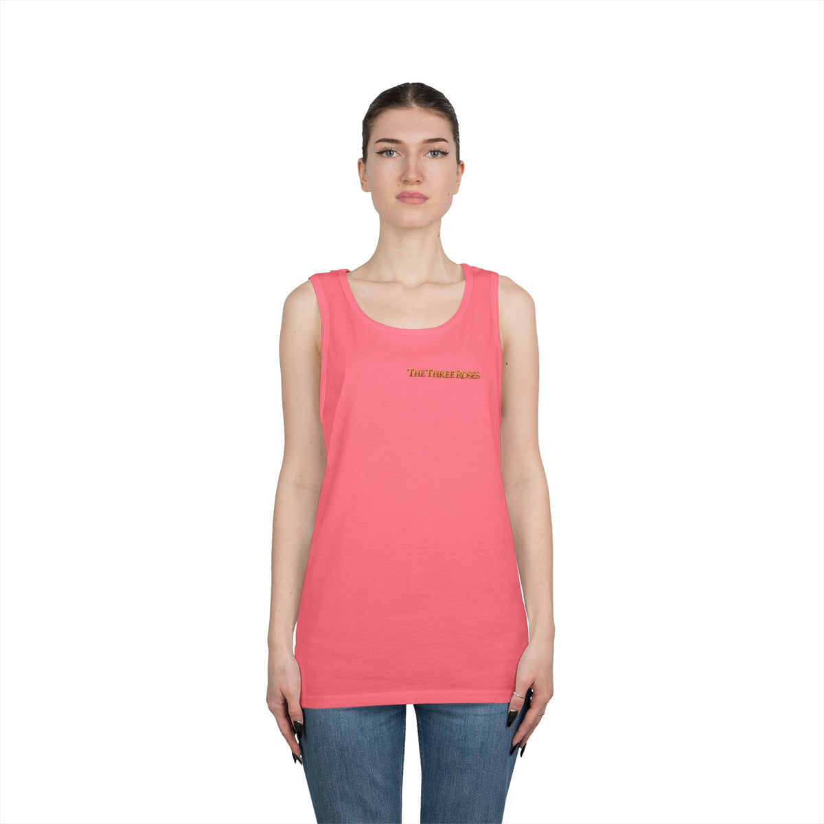 The Three Roses Tank Top — Vintage Rose Graphic Floral Tank