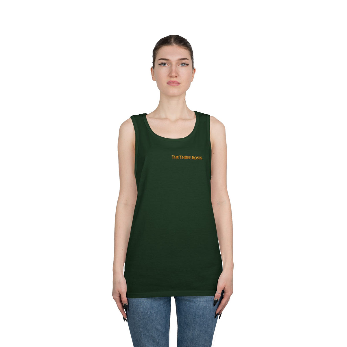 The Three Roses Tank Top — Vintage Rose Graphic Floral Tank