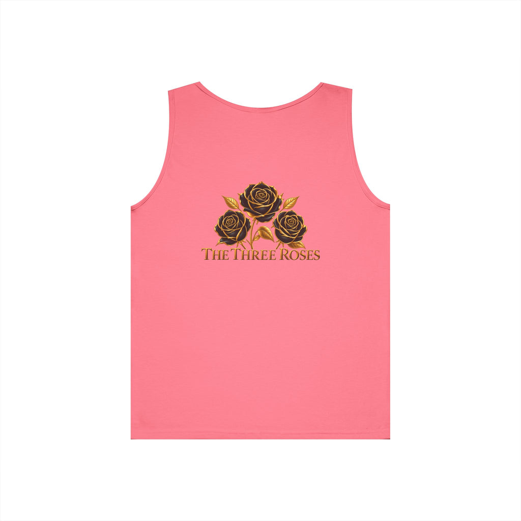 The Three Roses Tank Top — Vintage Rose Graphic Floral Tank