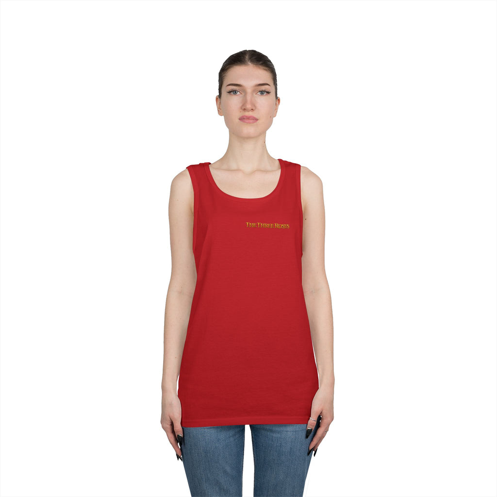 The Three Roses Tank Top — Vintage Rose Graphic Floral Tank