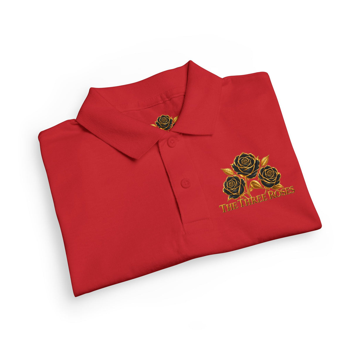 The Three Roses: Youth Polo T-Shirt Embroidered
