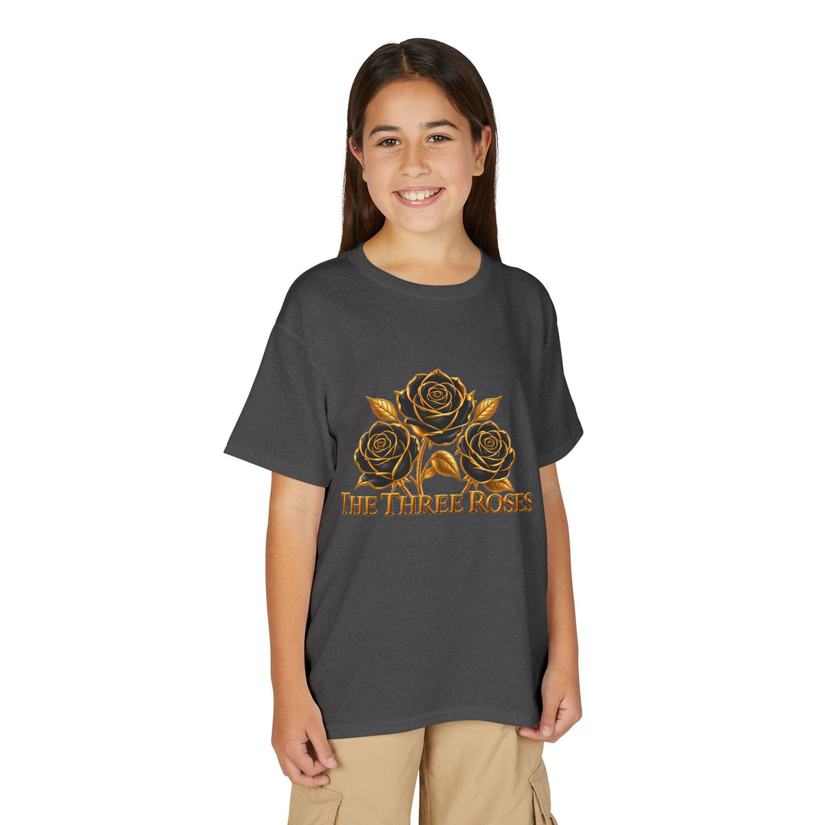 The Three Roses: Youth Gold Graphic Tee