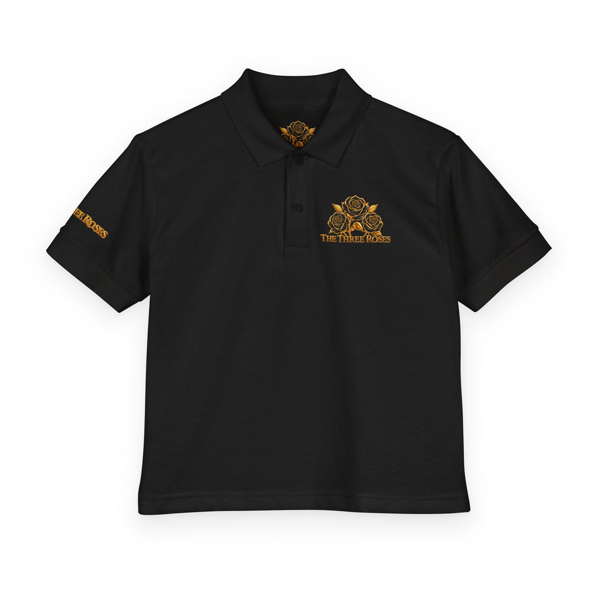The Three Roses: Youth Polo T-Shirt Embroidered