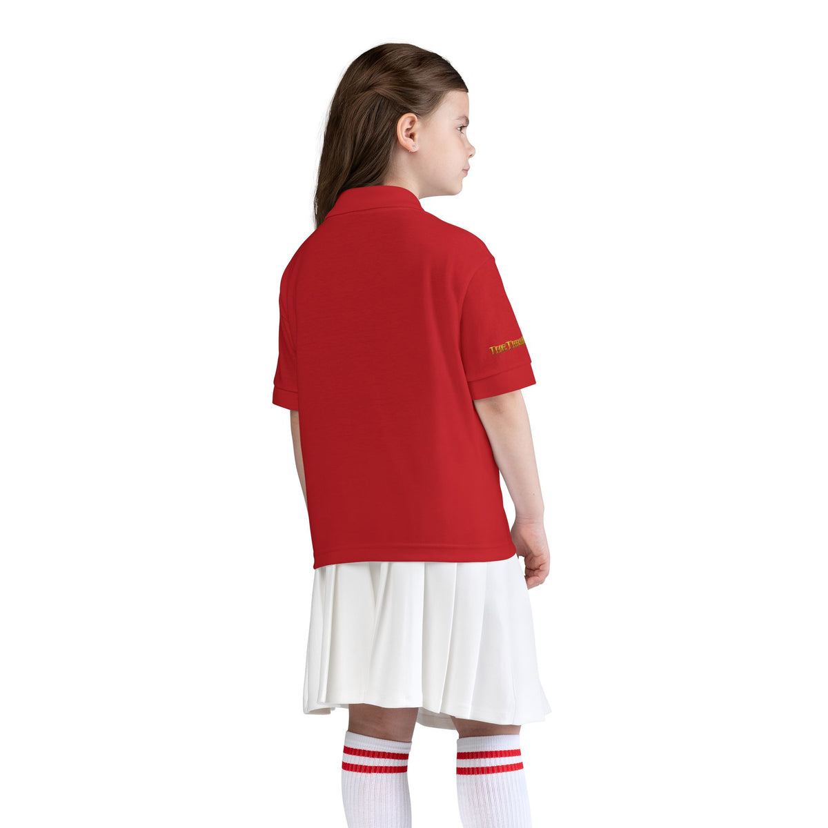 The Three Roses: Youth Polo T-Shirt Embroidered
