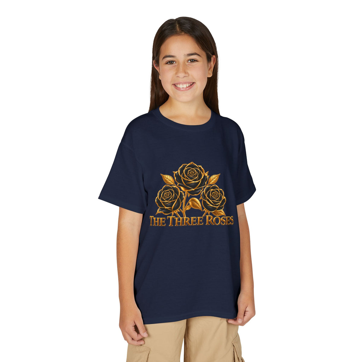 The Three Roses: Youth Gold Graphic Tee