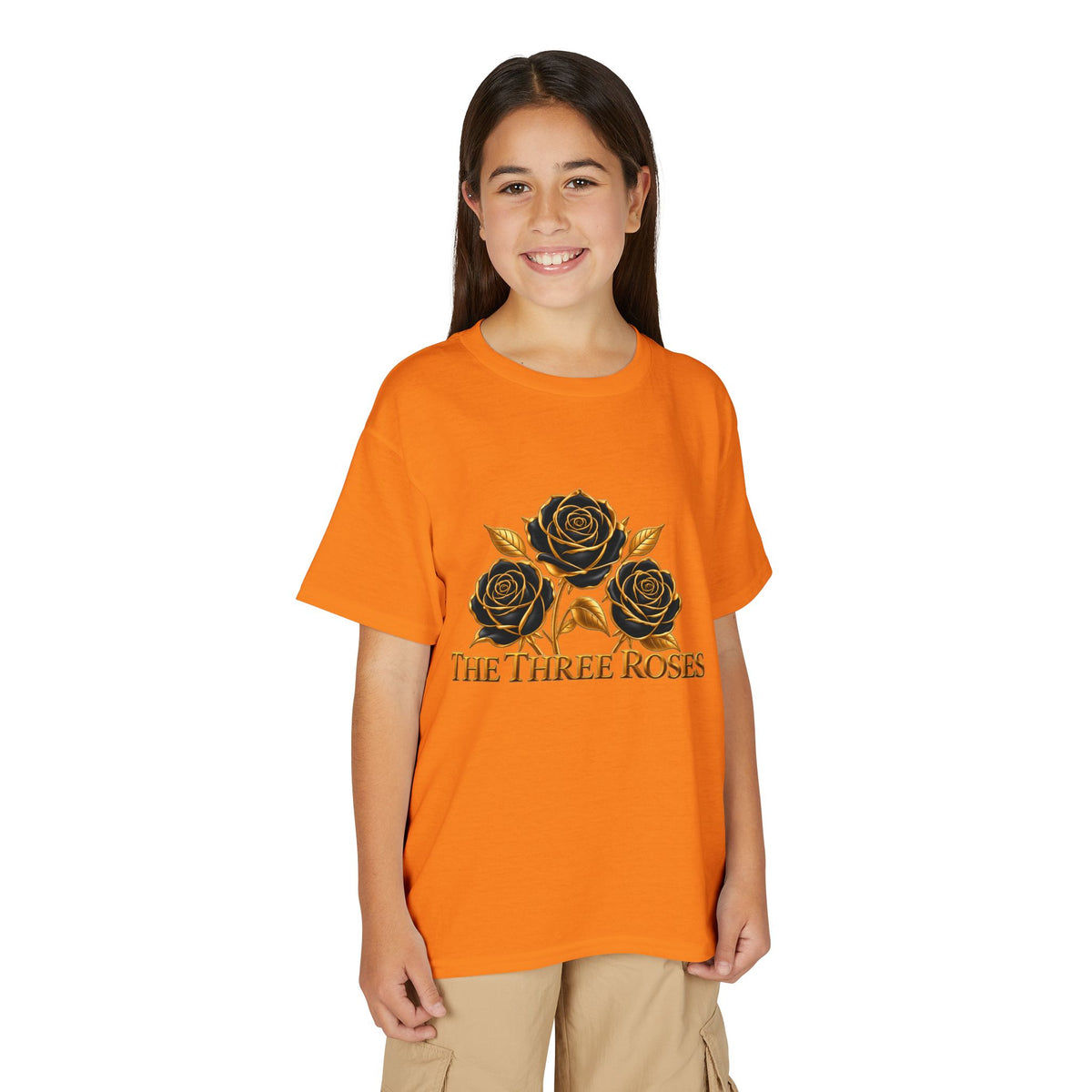 The Three Roses: Youth Gold Graphic Tee