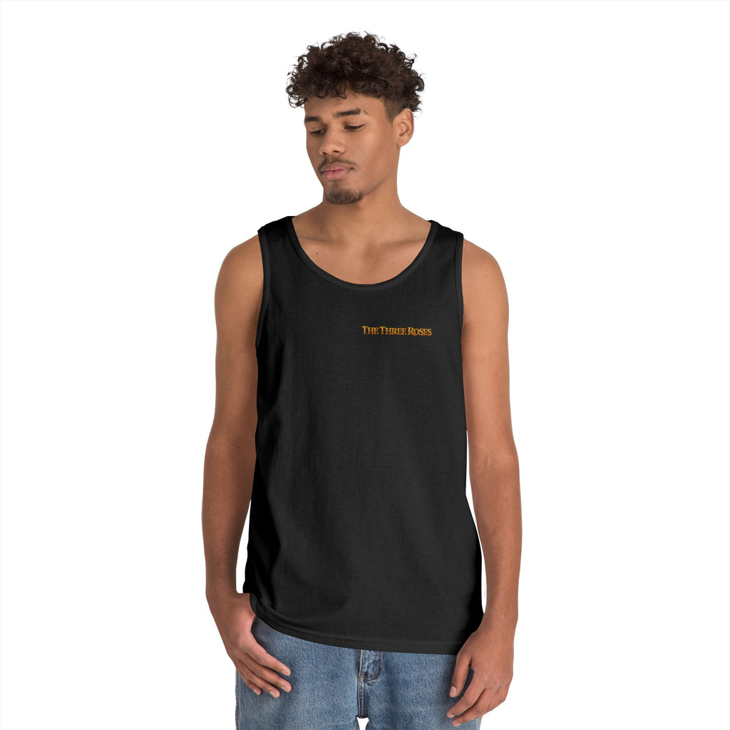 The Three Roses Tank Top — Vintage Rose Graphic Floral Tank