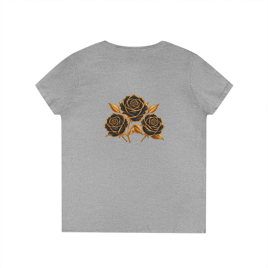 The Three Roses: Ladies' V-Neck T-Shirt
