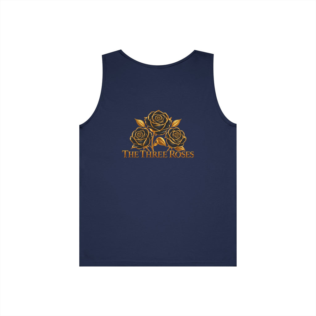 The Three Roses Tank Top — Vintage Rose Graphic Floral Tank