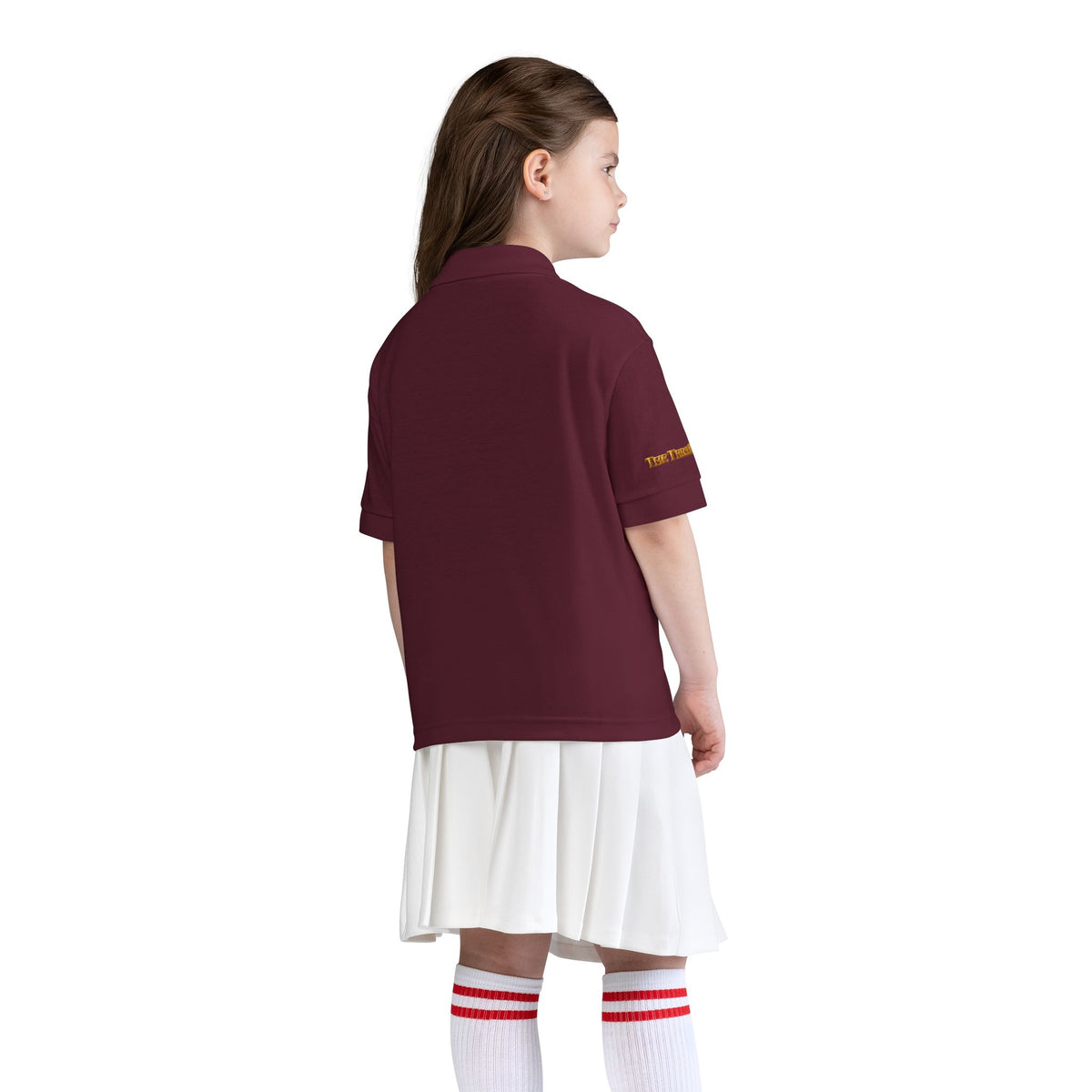 The Three Roses: Youth Polo T-Shirt Embroidered