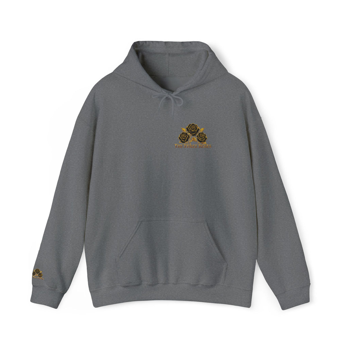 The Three Roses: Embroidered Unisex Hoodie