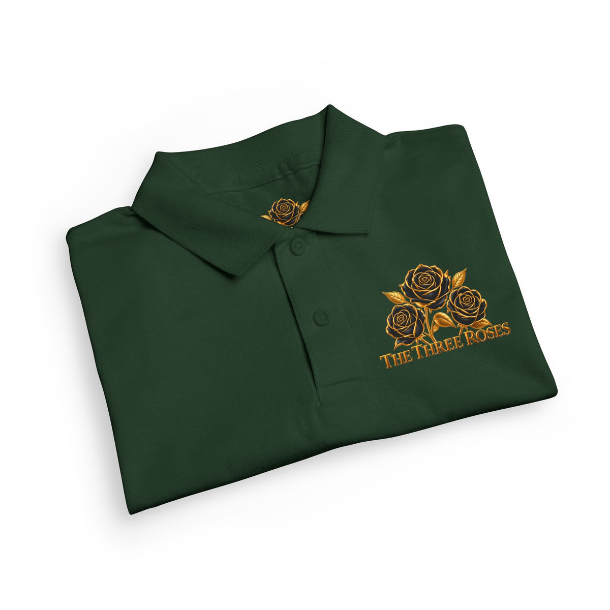 The Three Roses: Youth Polo T-Shirt Embroidered