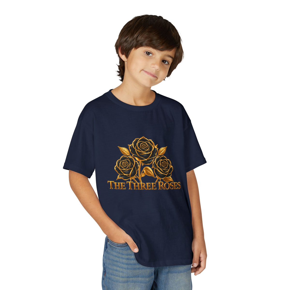 The Three Roses: Youth Gold Graphic Tee