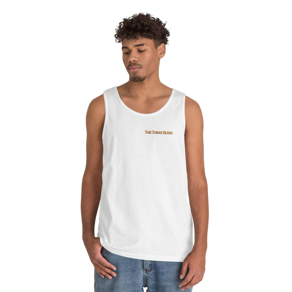 The Three Roses Tank Top — Vintage Rose Graphic Floral Tank