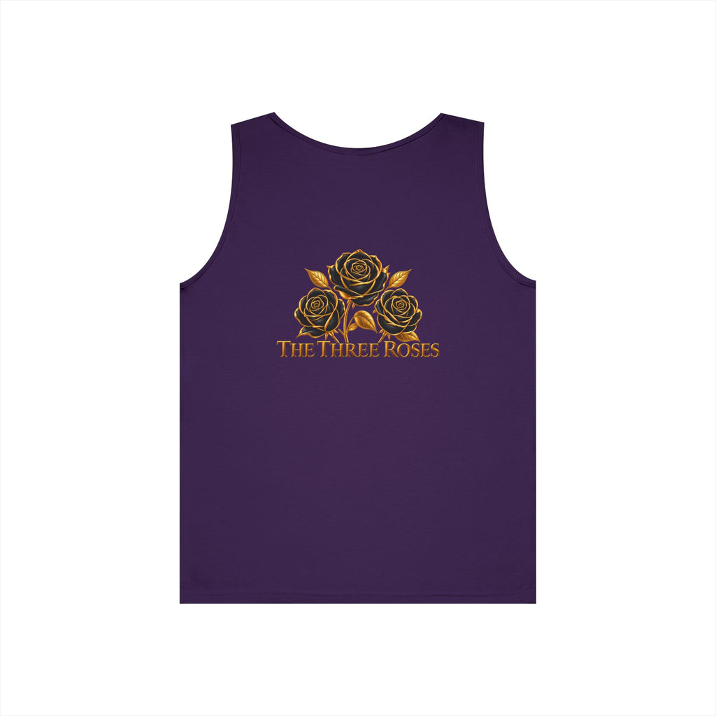 The Three Roses Tank Top — Vintage Rose Graphic Floral Tank