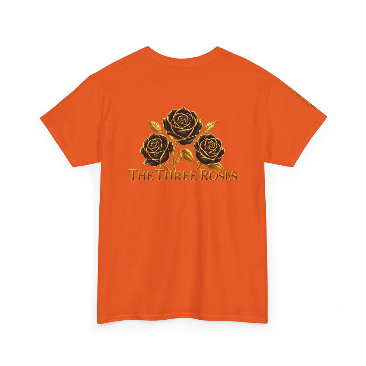 The Three Roses Tee — Mens Gold Floral Graphic T-Shirt