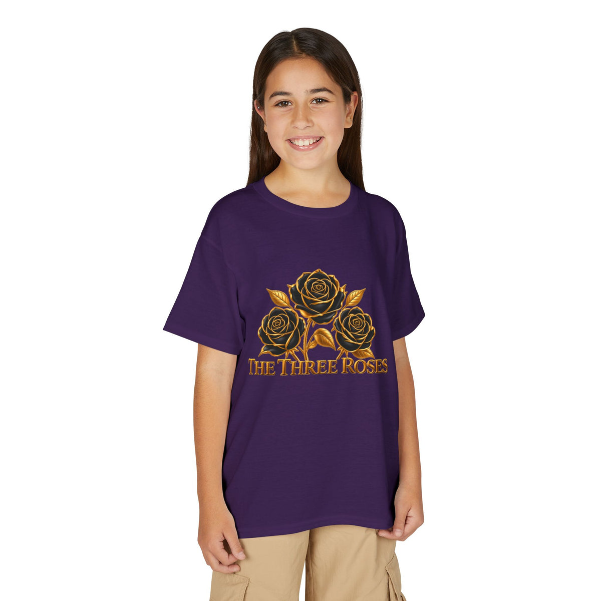 The Three Roses: Youth Gold Graphic Tee