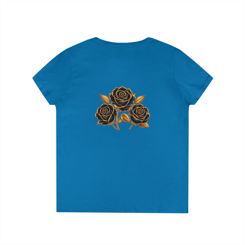 The Three Roses: Ladies' V-Neck T-Shirt