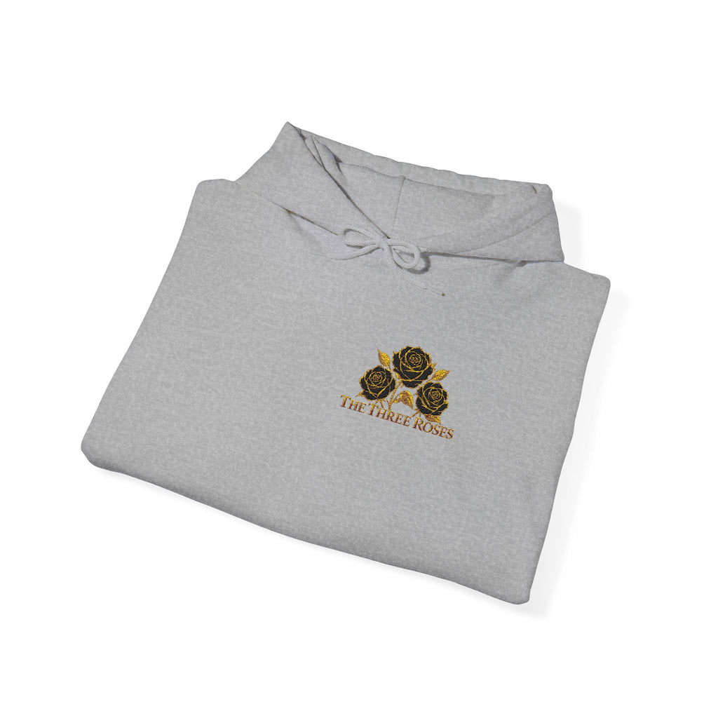 The Three Roses: Embroidered Unisex Hoodie